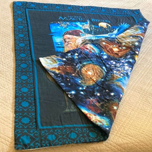 Harry Potter and the Sorcerer’s Stone Handmade Quilt NEW 40 x 33 inches - Picture 2 of 15